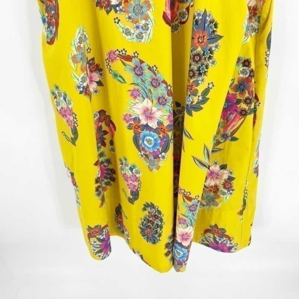 Anthropologie Maeve Yellow Floral Sleeveless Sunniva A-Line Dress - Picture 10 of 13